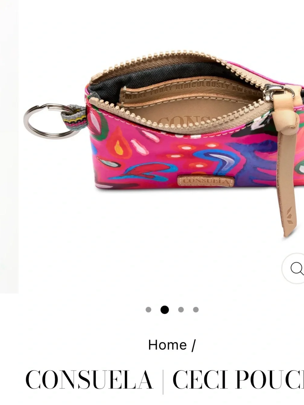 Consuela (Ceci) Pink Multi Key & Card Pouch